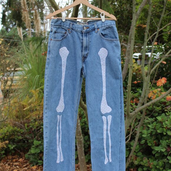 Upcycled Levi's Jeans - Picture 1 of 8